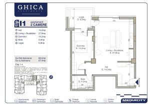 Schița apartament 60